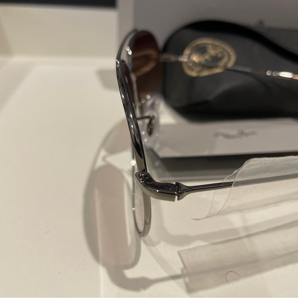 Ray-Ban RBR0101S Sunglasses Unisex Gunmetal / Brown 59mm New 100% Authentic - Picture 2 of 8